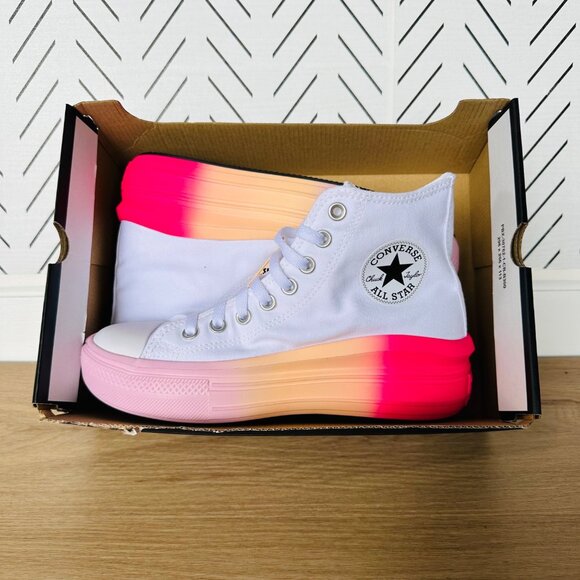 ❤️Converse Chuck Taylor All Star Move Platform Ombre Kids Shoes Sz 5.5 A07372C❤️ - Picture 8 of 13